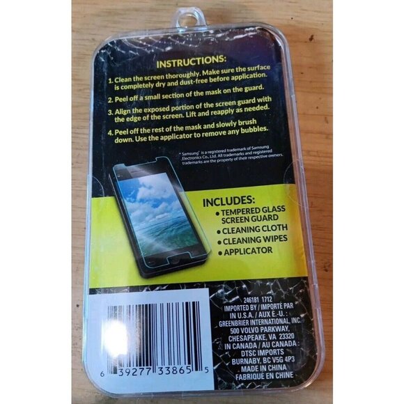 Samsung Galaxy S7 Tempered Glass Screen Guard Shatter Resistant Anti-Fingerprint - Picture 2 of 2